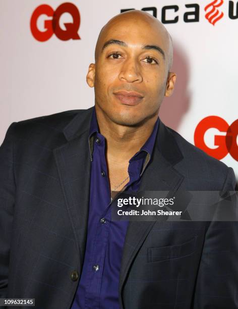 James Lesure during Jay-Z Album Release Party for "Kingdom Come" Hosted by GQ and Rocawear - Red Carpet at Area in Hollywood, California, United...