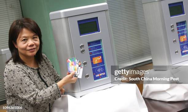 Transport Department press briefing introduce to a trial scheme for a new parking meter system by Stella Lee Yim-Fong, Assistant Commissioner/...