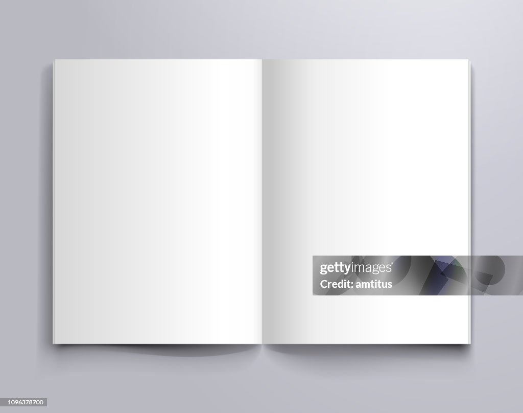 A4 open page mockup