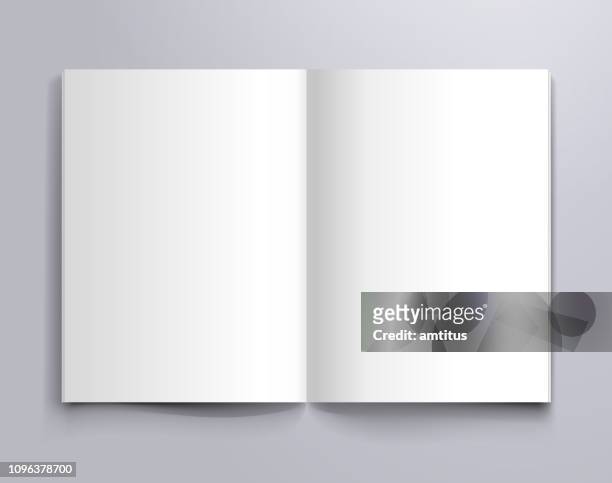 a4 open page mockup - sparse stock illustrations