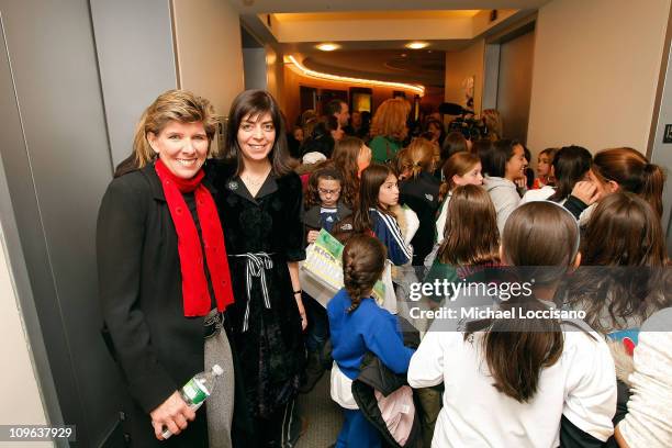 Director and filmmaker Jenny MacKenzie and HBO Documentary Films VP Nancy Abraham and three of "The Mighty Cheetahs" attend the HBO Documentary...