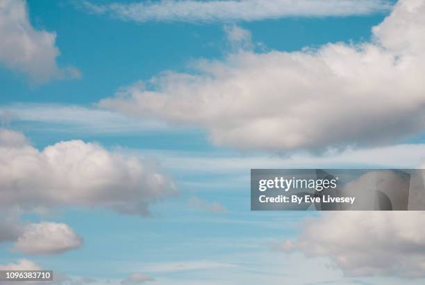 cumulus clouds - cotton cloud stock pictures, royalty-free photos & images