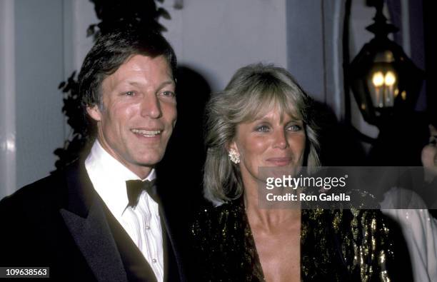 Richard Chamberlain and Linda Evans during Richard Chamberlain and Linda Evans Sighting at Chasen's Restaurant in Beverly Hills - March 1, 1984 at...