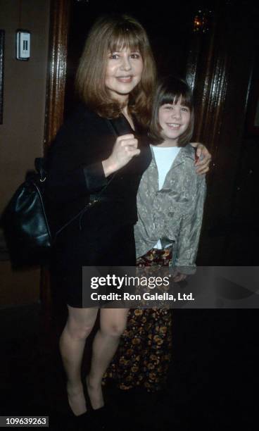 Pia Zadora and Kady Riklis during Unveiling of Pia Zadora Potrait - January 9, 1995 at Sardi's Restaurant in New York City, New York, United States.