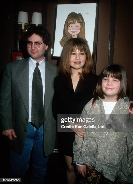 James Brennan, Pia Zadora and Kady Brennan during Unveiling of Pia Zadora Potrait - January 9, 1995 at Sardi's Restaurant in New York City, New York,...