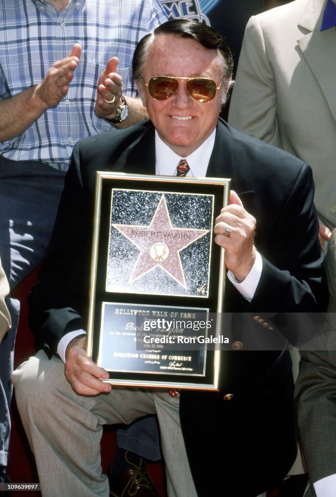 Robert Vaughn Honored with a Star on the Hollywood Walk of Fame for his Achievements in Film