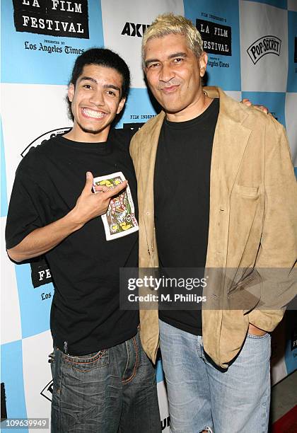 Rick Gonzalez and Pat Smear of The Germs during 2007 Los Angeles Film Festival - "What We Do is Secret" Screening at Mann Festival in Los Angeles,...