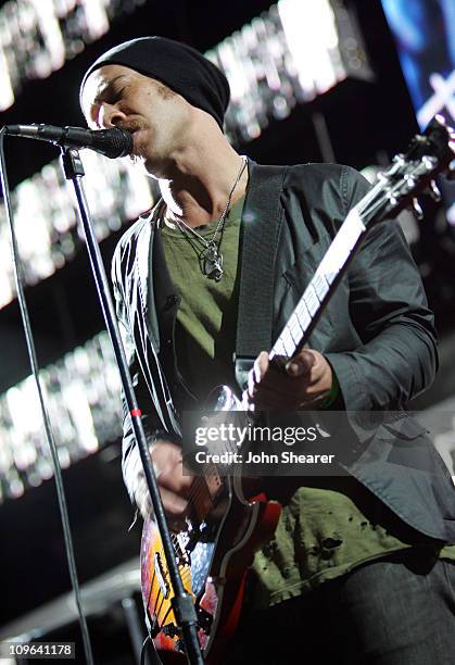 Justin Warfield of She Wants Revenge during KROQ Almost Acoustic Christmas 2006 - Night 2 - Show at Gibson Amphitheater in Universal City,...