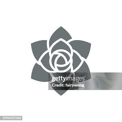 Rose flower icon Rose flower icon