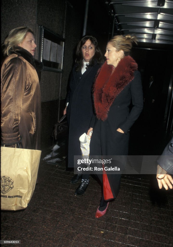 Liz Rosenberg Liz Rosenberg and Madonna during Madonna At Vong Restaurant - January ...