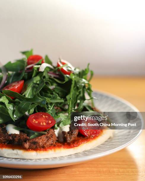 Open duck shawarma, tahini, onion sumac salad & harissa by Mama..., News Photo