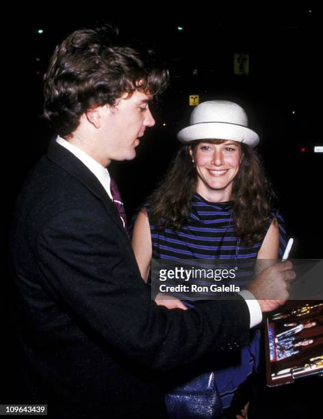 Timothy Hutton and Debra Winger during Timothy Hutton and Debra Winger Sighting at Spago - June 29, 1988 at Spago in Hollywood, California, United...