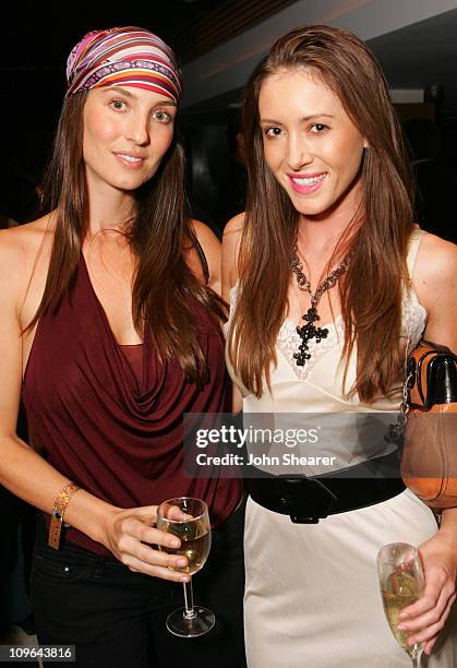 Michelle Laine and Amanda Braun during Baume & Mercier Club Phi Previews the 2006 Fall Collection - Red Carpet and Inside at area in Los Angeles,...