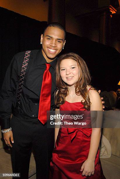 Chris Brown and Bianca Ryan 12766_308.JPG during TNT's "Christmas in Washington 2006" - Backstage at National Building Museum in Washington, District...