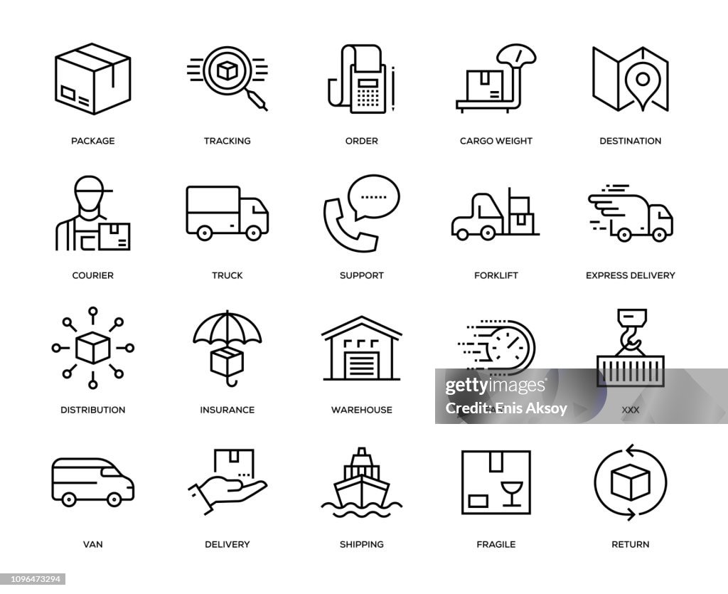 Delivery Icon Set