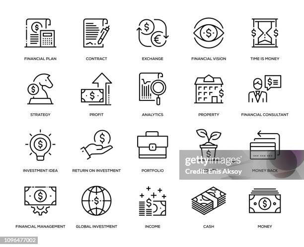 investitionen-icon-set - credit card purchase stock-grafiken, -clipart, -cartoons und -symbole