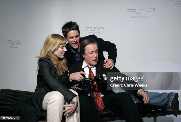 Patrick McMullan and guests during Sony Computer Entertainment America Brings Art to Life at the PSP Factory - Inside at Hollywood Center Studios in...