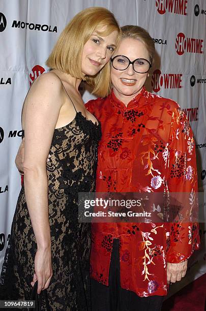 Thea Gill and Sharon Gless during Motorola Hosts "Queer As Folk" Final Season Premiere - Arrivals at Regent Showcase Cinemas in Hollywood,...