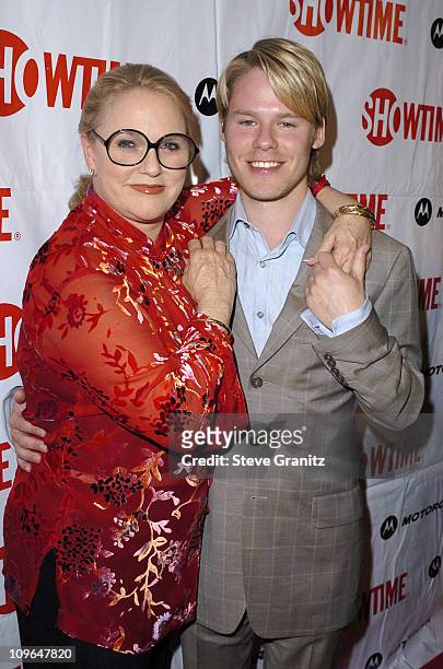 Sharon Gless and Randy Harrison during Motorola Hosts "Queer As Folk" Final Season Premiere - Arrivals at Regent Showcase Cinemas in Hollywood,...