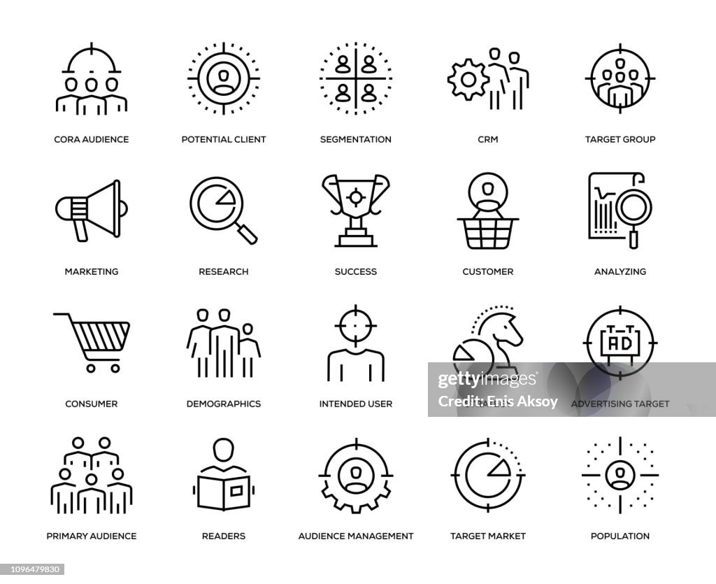 Target Audience Icon Set