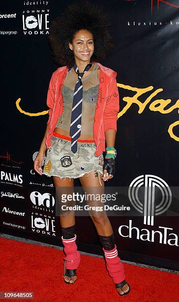 Shakara Ledard during Christian Audigier Fashion Show Featuring New Ed Hardy Label - Arrivals at 1707 North Vine St in Hollywood, California, United...