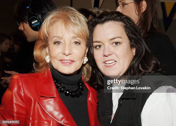 Barbara Walters and Rosie O'Donnell during HBO Documentary Films Presents The New York Premiere of "All Aboard! Rosie's Family Cruise" - Inside...