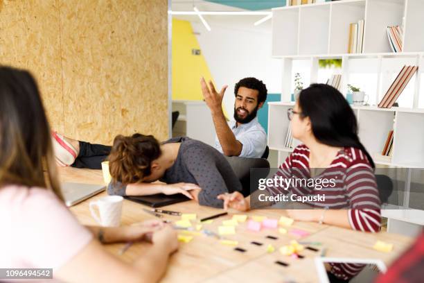 office meeting going bad - employee conflict stock pictures, royalty-free photos & images