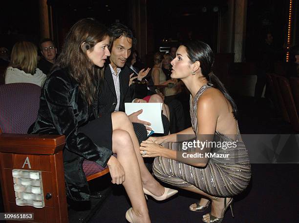 Jill Hennessy and Angie Harmon during Jerry Seinfeld and Paul Simon Perform One Night Only A Concert For Autism Speaks - Backstage and Audience at...