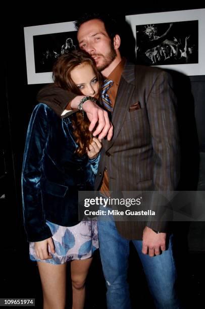 Bijou Phillips and Scott Weiland during Smashbox Cosmetics and The Roxy Theater Present "Hedwig and The Angry Inch" - Show at The Roxy Theatre in...