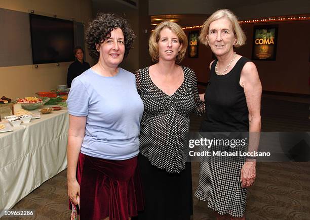 Nina Streich, Rory Kennedy and Peggy Kerry during "Coma" New York City Premiere and Screening, Presented by HBO Documentary Films at HBO Theater in...