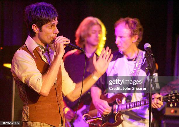 Perry Farrell and Carl Restivo perform with Robby Krieger of The Doors