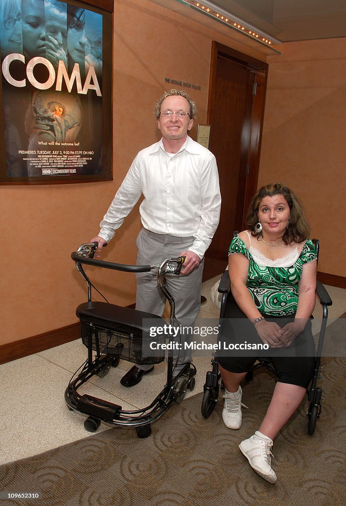 Tom Segars and Roxy Guzman during "Coma" New York City Premiere and