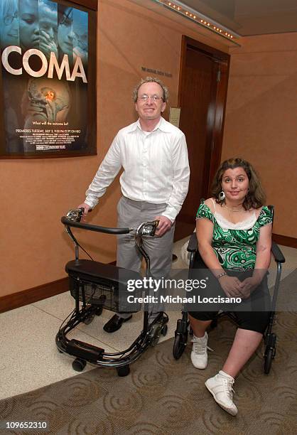 Tom Segars and Roxy Guzman during "Coma" New York City Premiere and Screening, Presented by HBO Documentary Films at HBO Theater in New York City,...