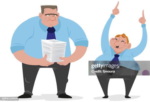 men working at desk - phone on table overhead stock illustrations