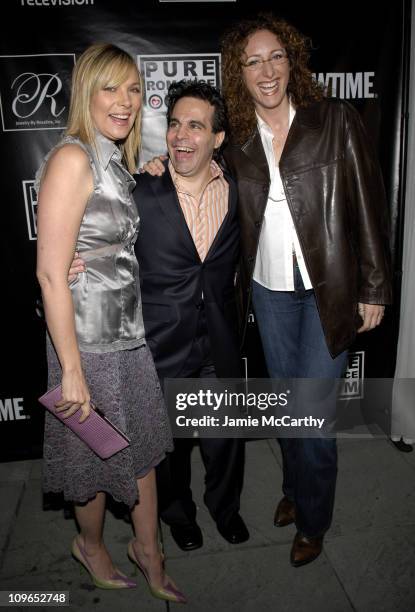 Kim Cattrall, Mario Cantone and Judy Gold during PureRomance.com and Jewelry by Rosalina Present Kim Cattrall's Party for Mario Cantone's "Laugh...