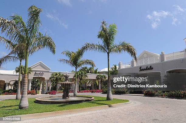 General view during the Sandals Emerald Bay celebrity golf tournament & awards ceremony at Sandals Emerald Bay Resort on April 10, 2010 in Great...