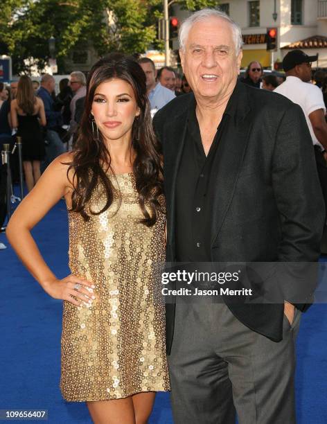 Adrianna Costa and Garry Marshall during "Transformers" Los Angeles Premiere - Arrivals at Mann Village Theater in Westwood, California, United...