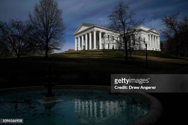 View of the Virginia State Capitol, February 9, 2019 in Richmond, Virginia. Virginia state politics are in a state of upheaval, with Governor Ralph...