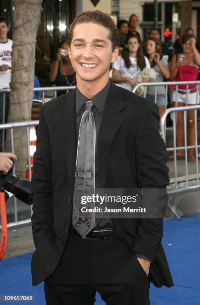 Shia LaBeouf during "Transformers" Los Angeles Premiere - Arrivals at Mann Village Theater in Westwood, California, United States.