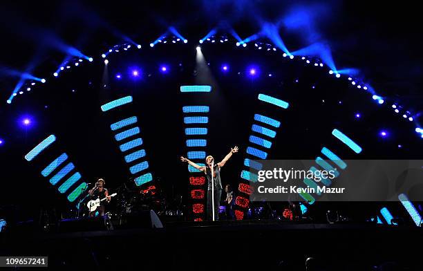 Bon Jovi perform during "The Circle World Tour" at New Meadowlands Stadium on May 26, 2010 in East Rutherford, New Jersey.