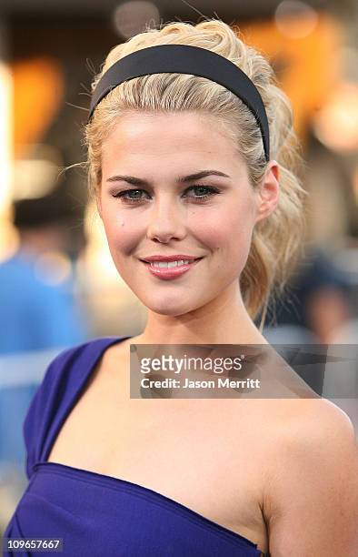 Rachael Taylor during "Transformers" Los Angeles Premiere - Arrivals at Mann Village Theater in Westwood, California, United States.