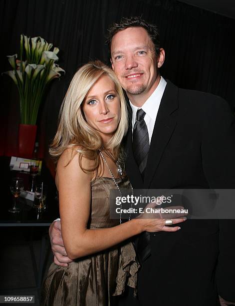 Matthew Lillard and Heather Helm during Focus Features Golden Globes After Party at Beverly Hilton in Los Angeles, California, United States.