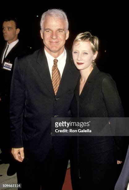 Steve Martin and Anne Heche during Opening Night of Steve Martin's Play "Picasso at Lapin Agile" - October 22, 1994 at Westwood Playhouse in...