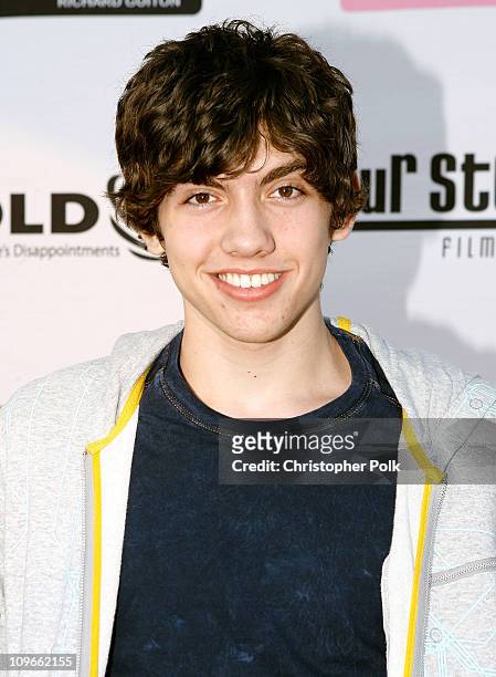 Actor Carter Jenkins arrives at the Hollywood launch of PlatinumLounge.com at The Globe Theatre on July 7, 2007 in Los Angeles California.