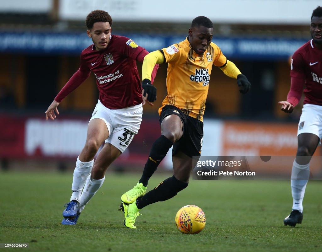 Cambridge United v Northampton Town - Sky Bet League Two