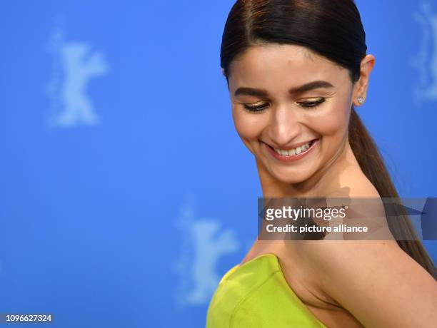 February 2019, Berlin: 69th Berlinale: Actress Alia Bhatt at the Photocall of the film "Gully Boy". The film is shown at the International Film...