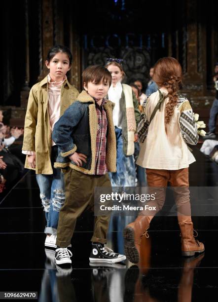 Models walk the runway for TRICO FIELD At New York Fashion Week Powered By Art Hearts Fashion NYFW at The Angel Orensanz Foundation on February 9,...