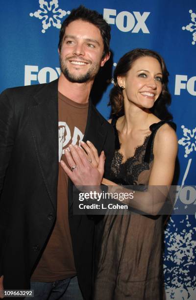 Jason Behr and KaDee Strickland during The Fox All-Star Winter 2007 TCA Press Tour Party - Red Carpet and Inside at Villa Sorriso in Pasadena,...