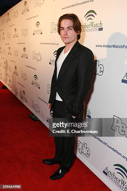 Kevin Zegers during The AmberWatch Foundation launch party to increase awareness for their child abduction, abuse and molestation prevention program...