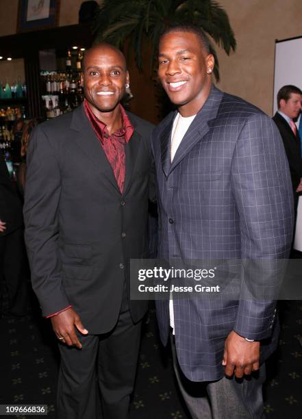 Carl Lewis and Antonio Gates during Movieline's Hollywood Life 8th Annual Young Hollywood Awards - Cocktail Reception in Los Angeles, California.